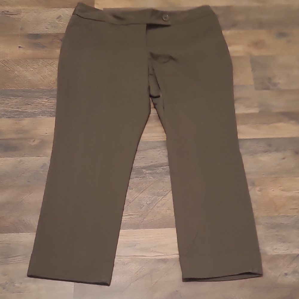 The Limited Drew Fit Brown Cropped Trouser